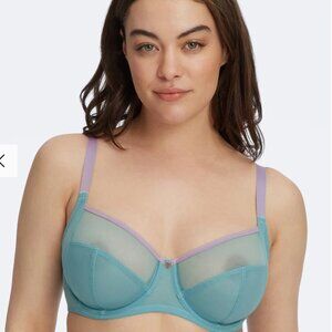 Lingerie NWT Skarlett Blue 32DDD Spellbound Jade/Berry Unlined Balconette Bra